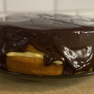 Boston Cream Pie Close Up