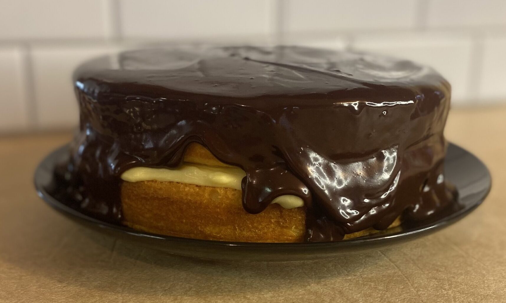 Boston Cream Pie Close Up