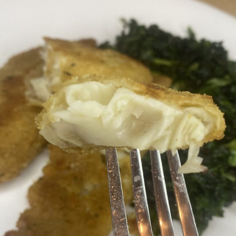 Crispy Oven-Baked Fish Fingers Close Up