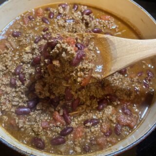 Hearty Chili in Dutch Oven