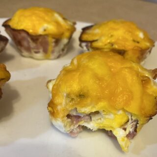 Keto Breakfast Cups on Plate