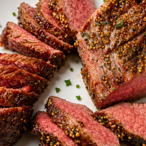 Corned Beef on a platter.